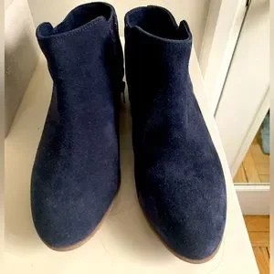 Diba Shoes Navy Blue Diba Bootie Excellent Condition Poshmark